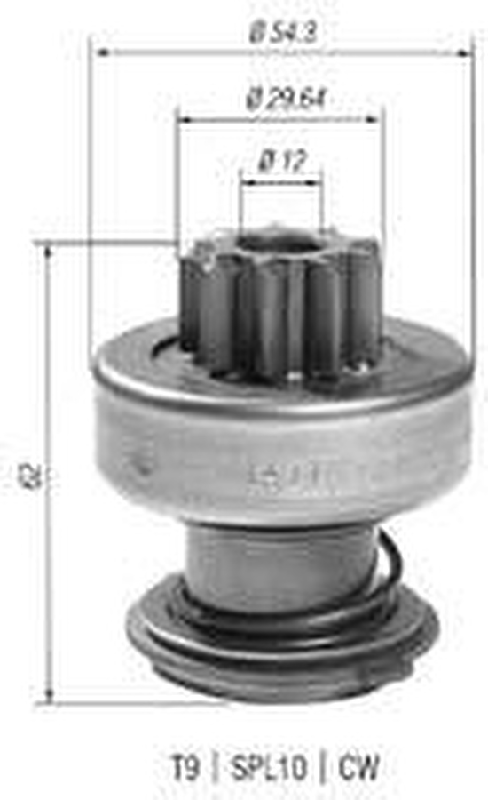 Impulsor de Partida do Motor de Arranque - Zen - 1477 - Unitário