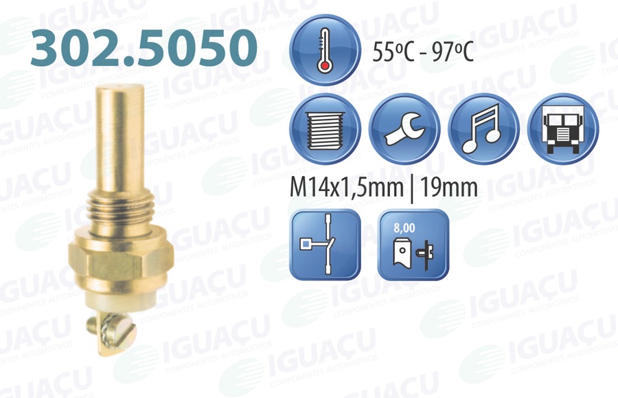 Interruptor Térmico - Iguaçu - 302.5050-55 - Unitário