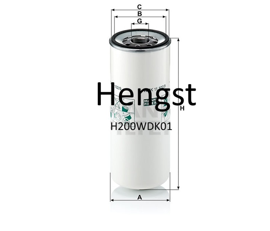 Elemento Filtro Combustível - Hengst - H200WDK01 - Unitário