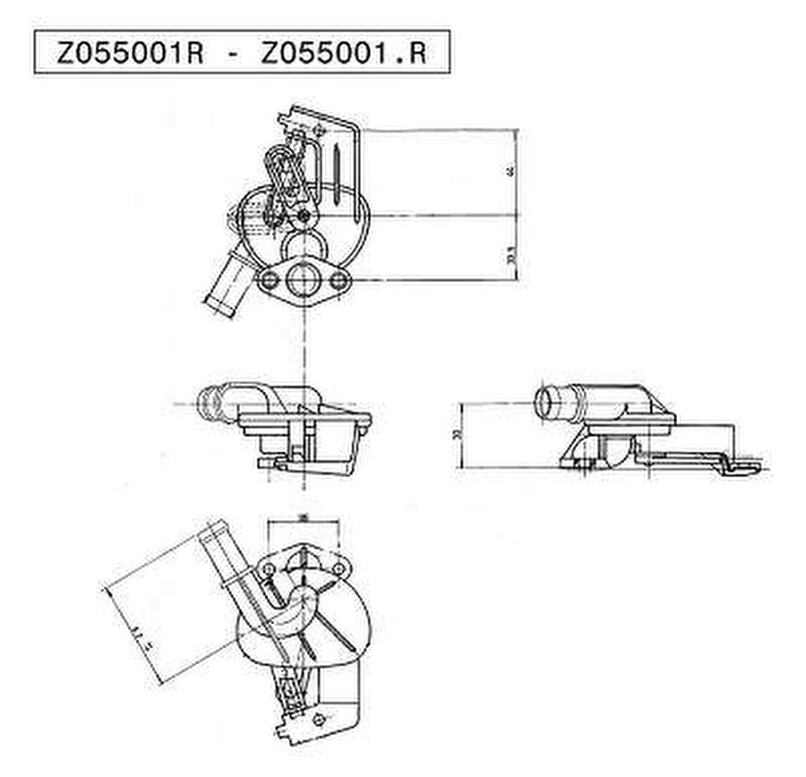Válvula de Aquecimento - Valeo - Z055001R - Unitário