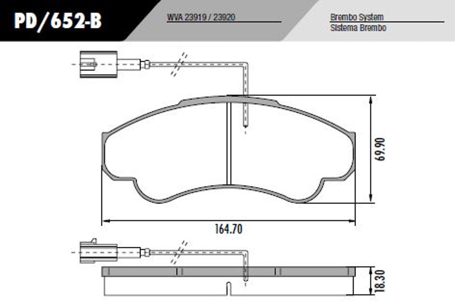 Pastilha de Freio - Fras-le - PD/652-B - Jogo