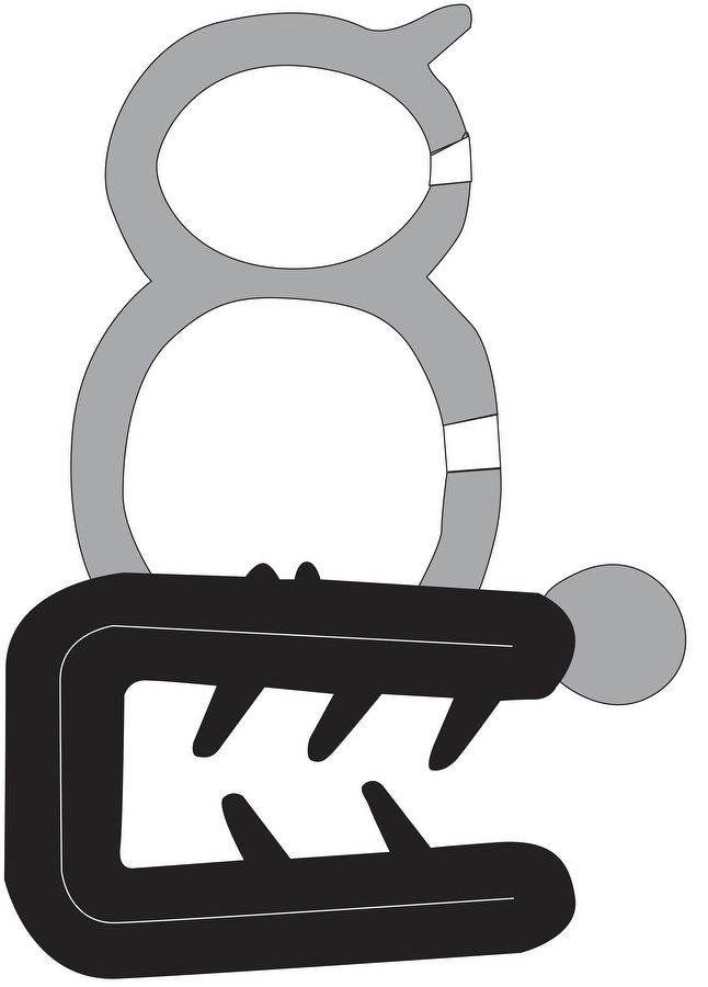 Par de Borracha da Porta - Uniflex - 37082 - Unitário