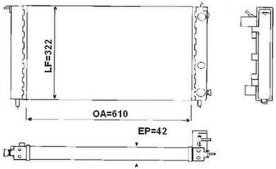 Radiador de Resfriamento - Valeo - TA684001R - Unitário
