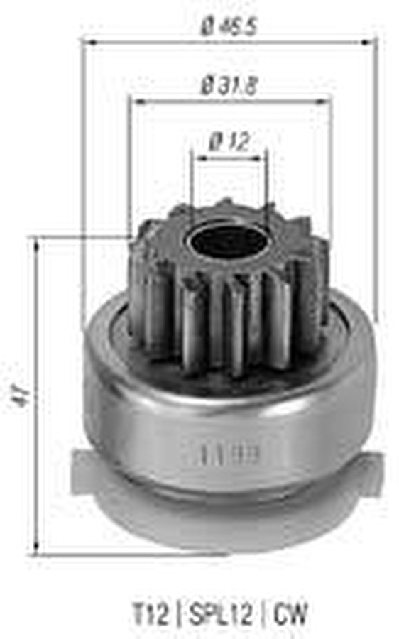 Impulsor de Partida do Motor de Arranque - Zen - 1199 - Unitário