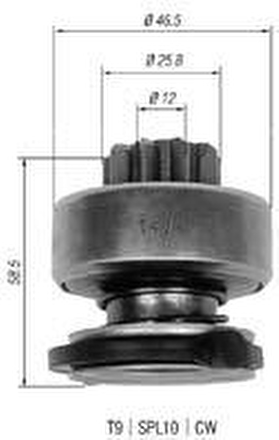 Impulsor de Partida do Motor de Arranque - Zen - 1474 - Unitário
