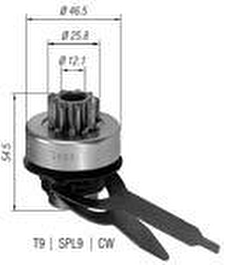 Impulsor de Partida do Motor de Arranque - Zen - 0467 - Unitário