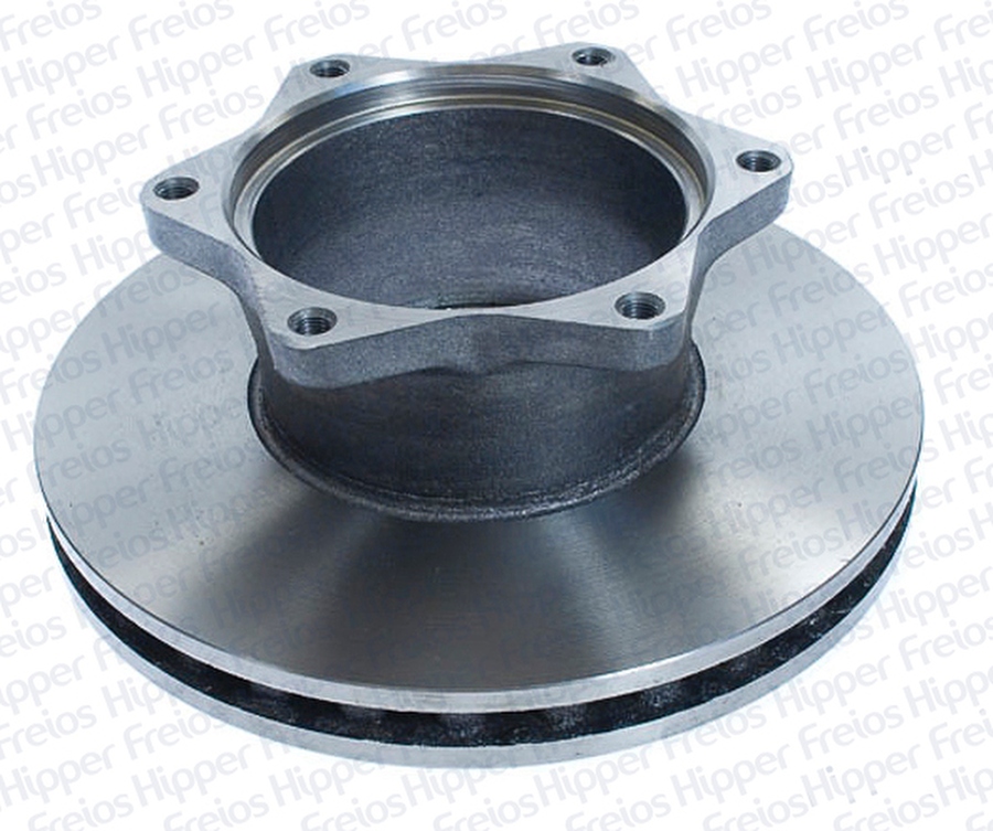 Disco de Freio Ventilado Sem Cubo Traseiro 312mm 6 Furos - Hipper Freios - HF 472C - Par