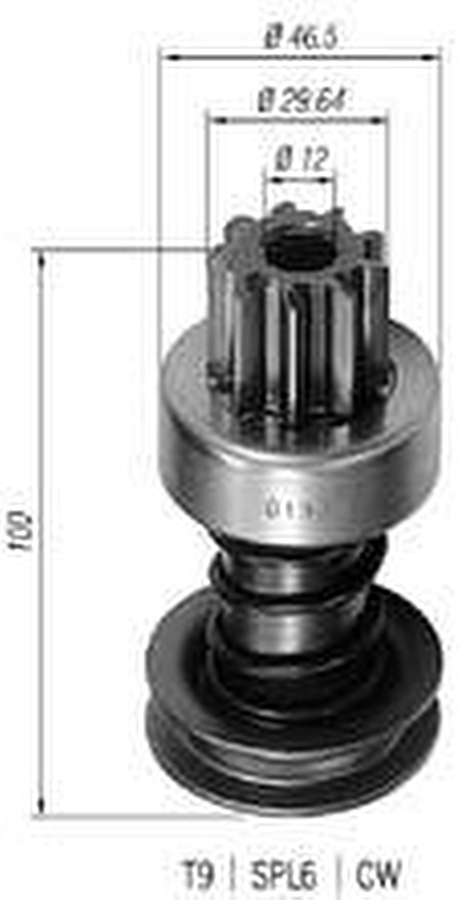 Impulsor de Partida do Motor de Arranque - Zen - 0193 - Unitário