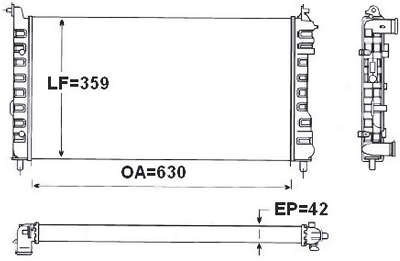 Radiador de Resfriamento - Valeo - TA688001R - Unitário