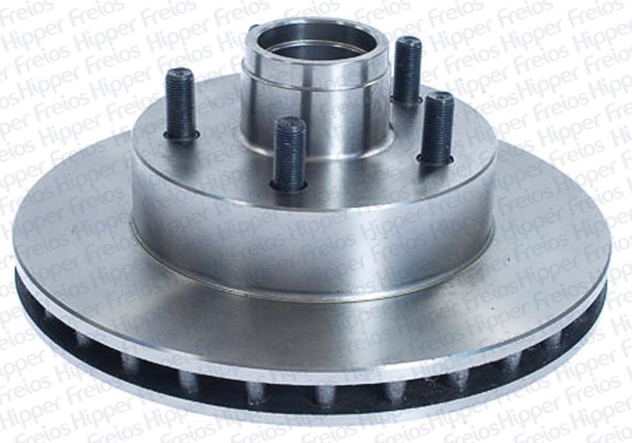 Disco de Freio Ventilado com Cubo - Hipper Freios - HF 16C - Par
