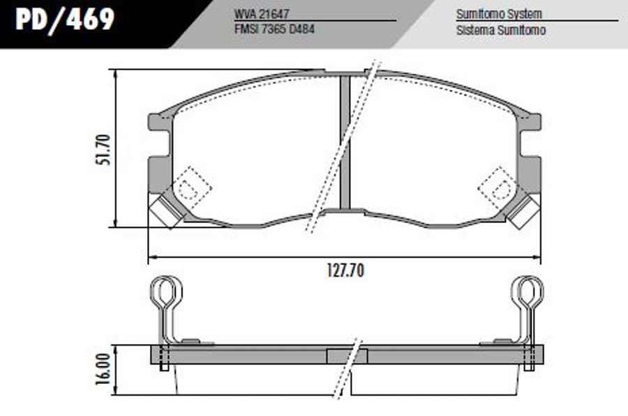 Pastilha de freio - Fras-le - PD/469 - Jogo