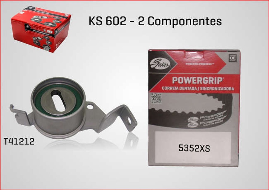 Kit de Correia Dentada Leve Automotiva - Gates - KS602 - Unitário