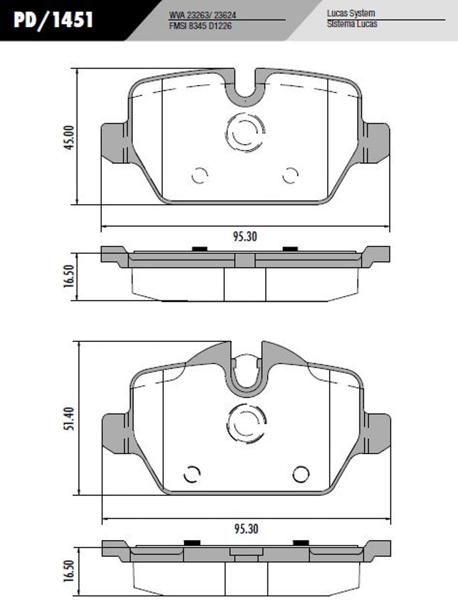 Pastilha de Freio - Fras-le - PD/1451 - Jogo