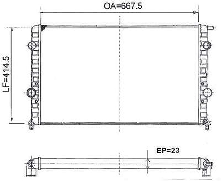 Radiador de Resfriamento - Valeo - 6TA074A - Unitário