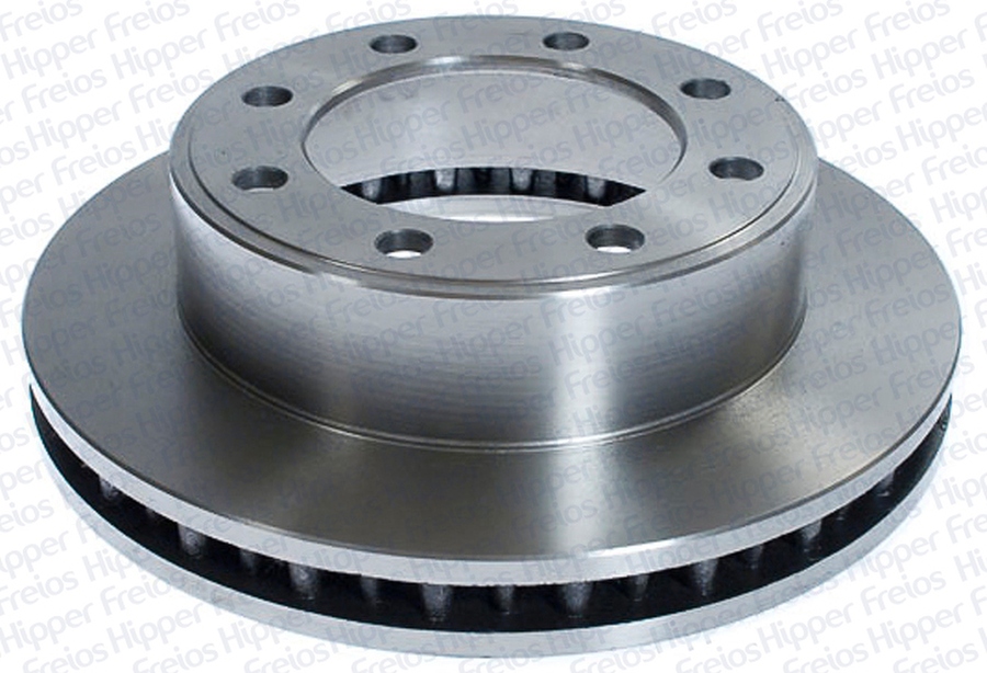 Disco de Freio Ventilado Dianteiro Sem Cubo 330mm 8 Furos - Hipper Freios - HF 4000B - Par