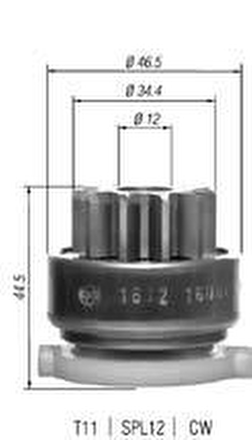 Impulsor de Partida do Motor de Arranque - Zen - 1612 - Unitário