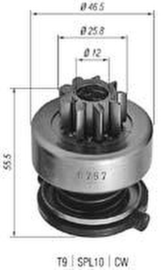 Impulsor de Partida do Motor de Arranque - Zen - 0797 - Unitário