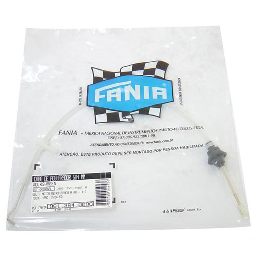Cabo do Acelerador - Fania - 61-364 - Unitário
