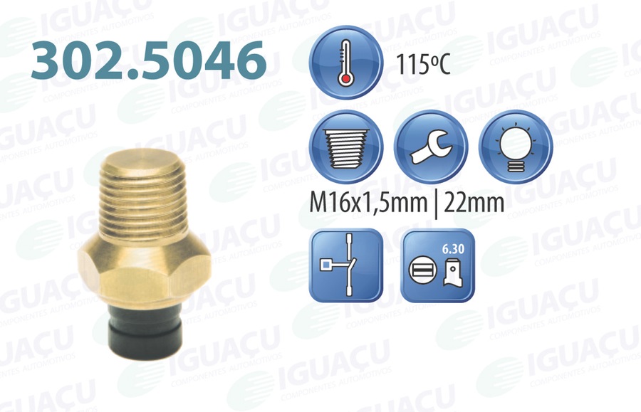 Interruptor Térmico - Iguaçu - 302.5046-115 - Unitário