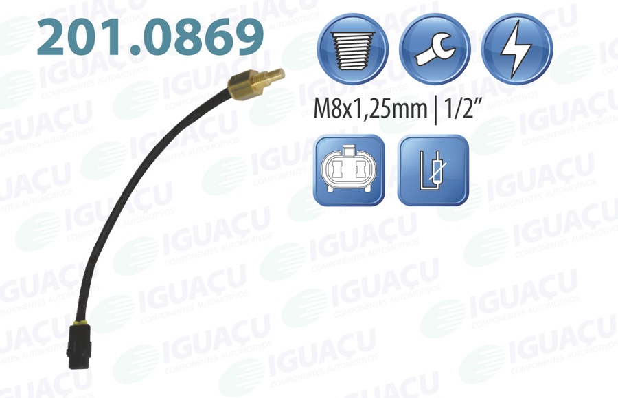 Sensor de Temperatura de Água - Iguaçu - 201.0869 - Unitário