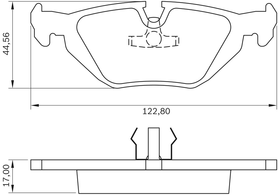 Pastilha de Freio - BB 716 - Bosch - 0986BB0175 - Jogo