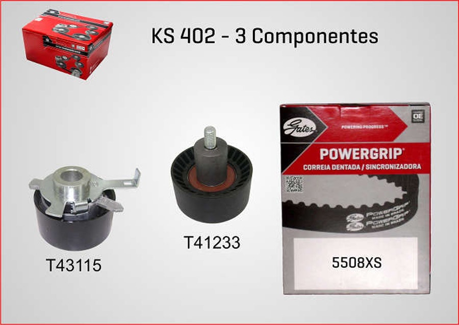 Kit de Correia Dentada - Gates - KS402 - Unitário