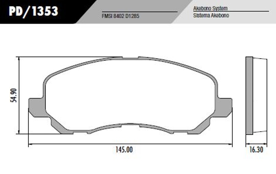 Pastilha de Freio - Fras-le - PD/1353 - Jogo