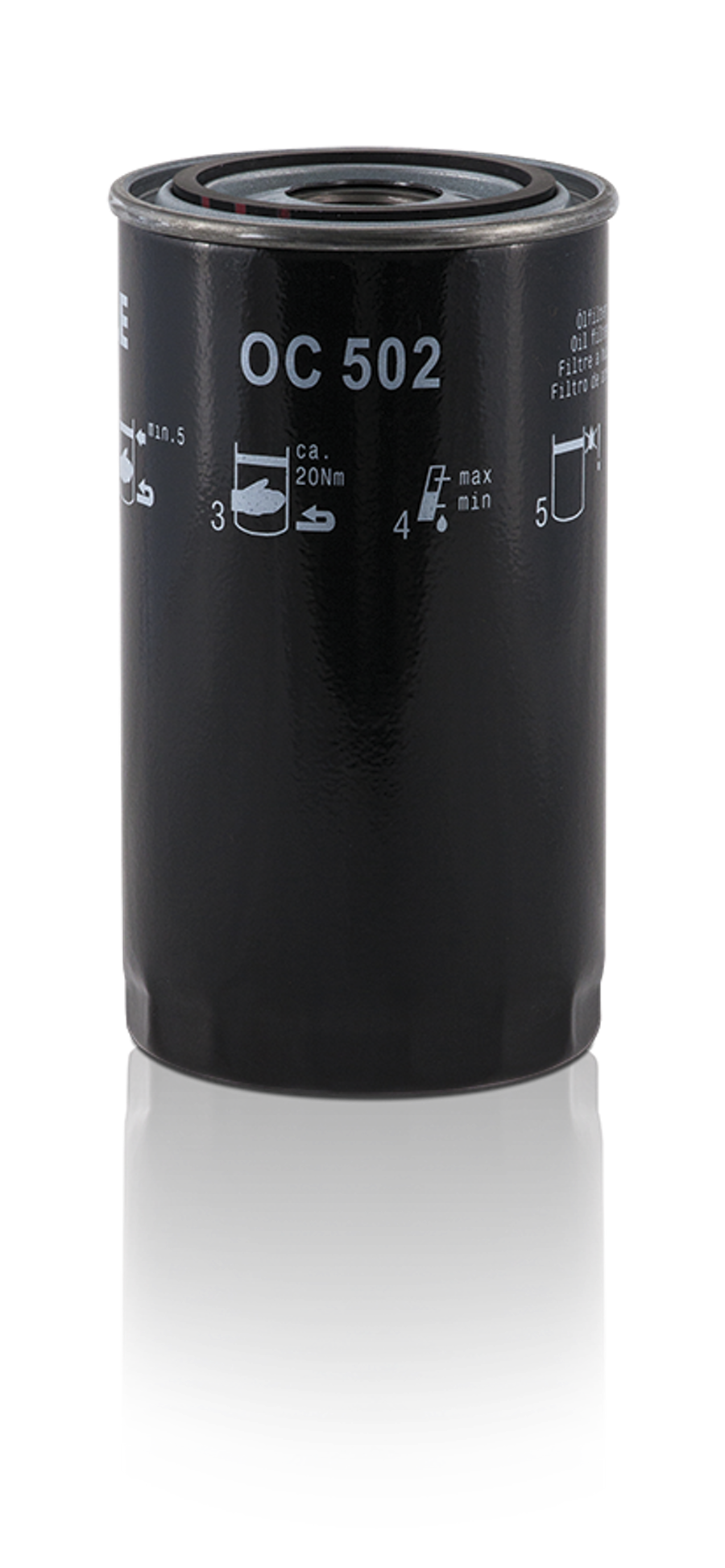 Filtro Blindado de Óleo - MAHLE - OC502 - Unitário