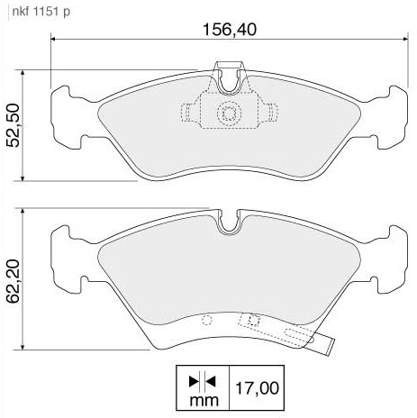 Pastilha de Freio - Nakata - NKF 1151P - Jogo