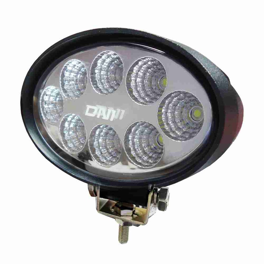 Farol de Trabalho Oval 24W com 8 LEDs 9-32V Automotivo DNI 4165 - DNI - DNI 4165 - Unitário