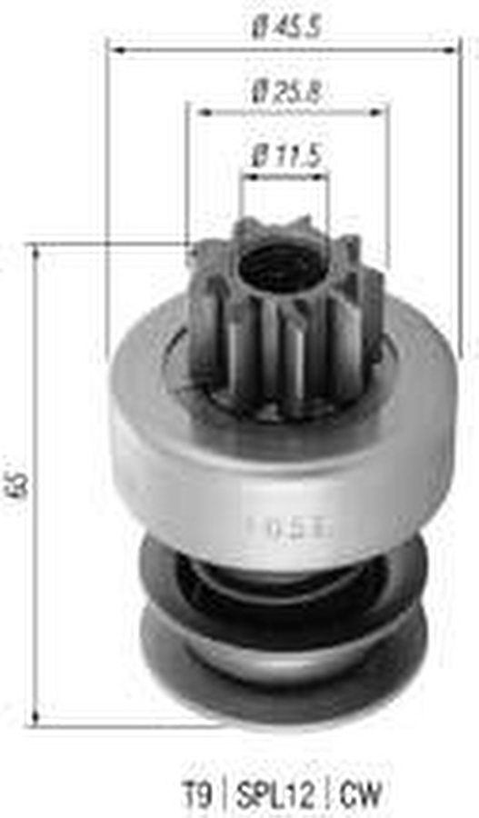 Impulsor de Partida do Motor de Arranque - Zen - 1056 - Unitário