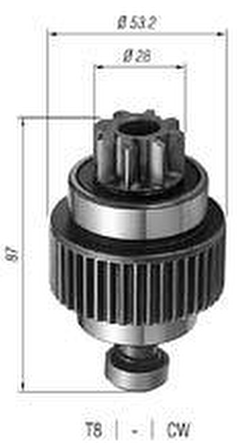 Impulsor de Partida do Motor de Arranque - Zen - 0791 - Unitário
