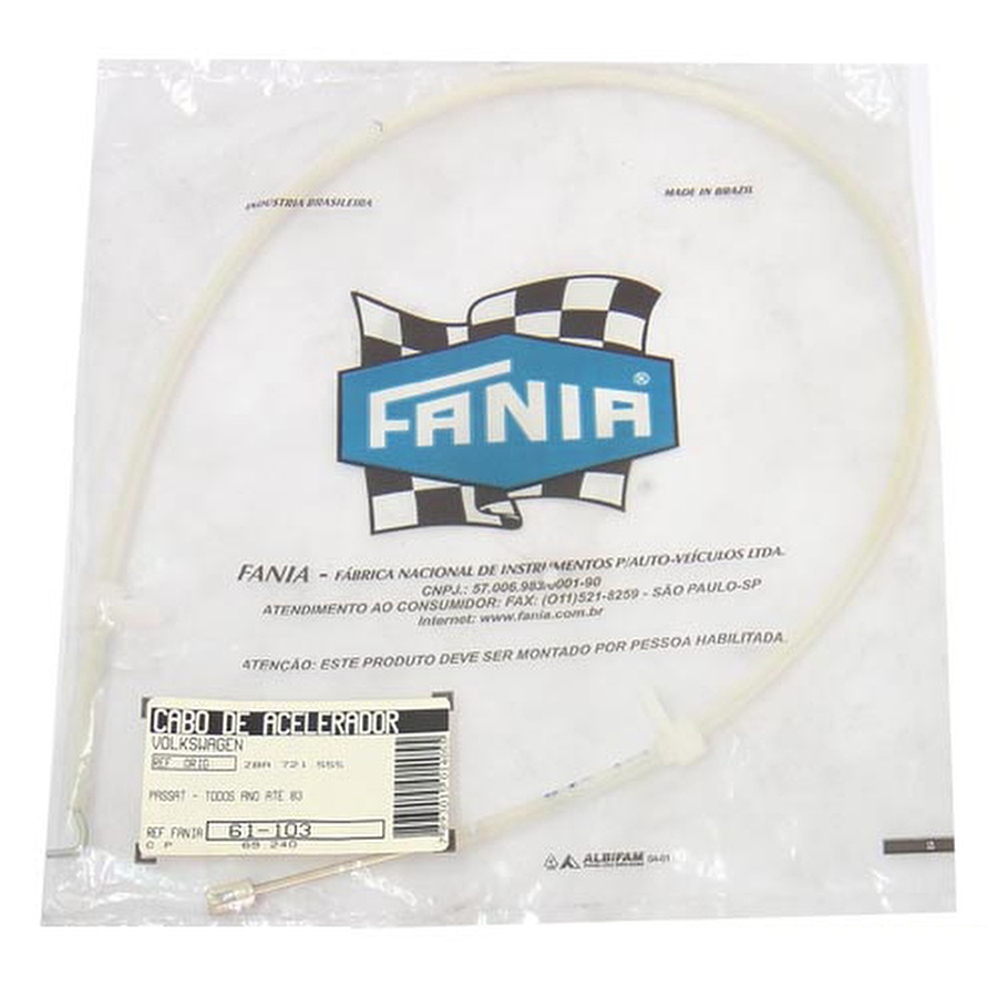 Cabo do Acelerador - Fania - 61-103 - Unitário