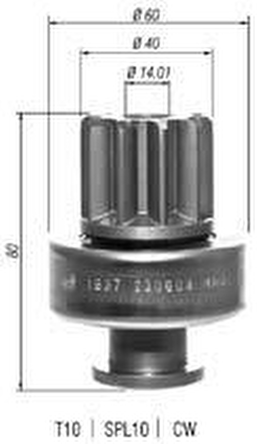 Impulsor de Partida do Motor de Arranque - Zen - 1637 - Unitário