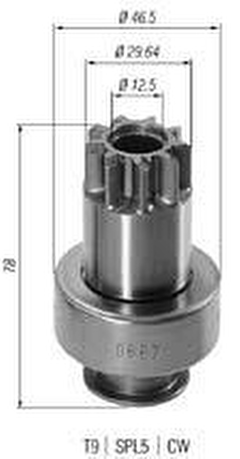 Impulsor de Partida do Motor de Arranque - Zen - 0687 - Unitário