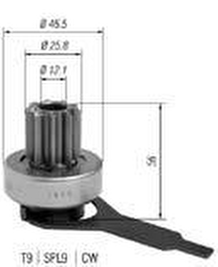 Impulsor de Partida do Motor de Arranque - Zen - 1475 - Unitário