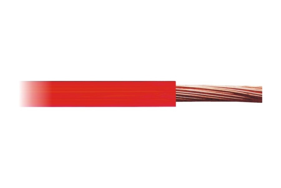 Cabo Cobre Flexível 1.50Mm² Vermelho Para Instalação Automotiva Rolo 100M - DNI - DNI 1.50-VM - Unitário