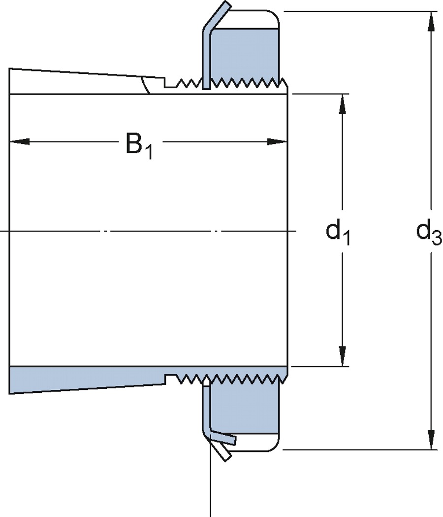 Bucha de fixação - SKF - HE 317 - Unitário