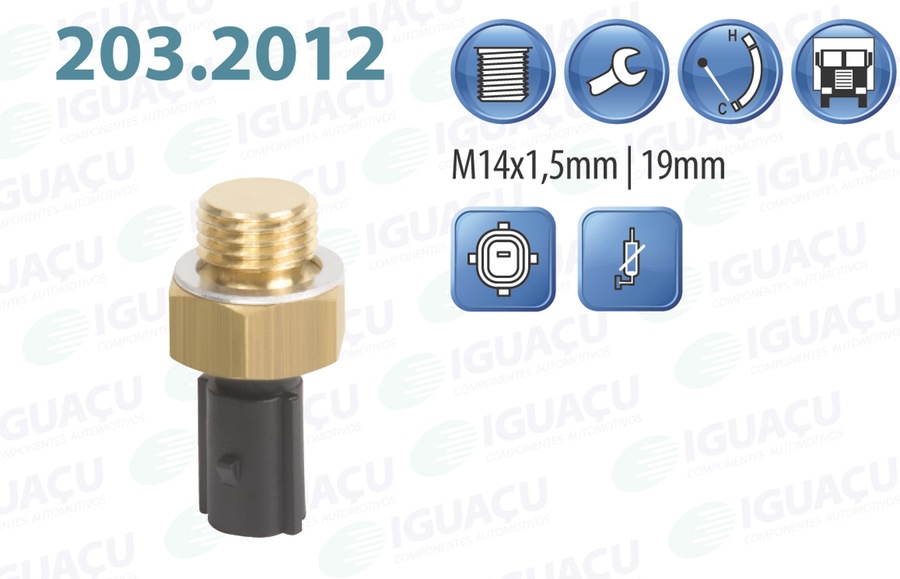Sensor para o Marcador de Temperatura do Painel - Iguaçu - 203.2012 - Unitário