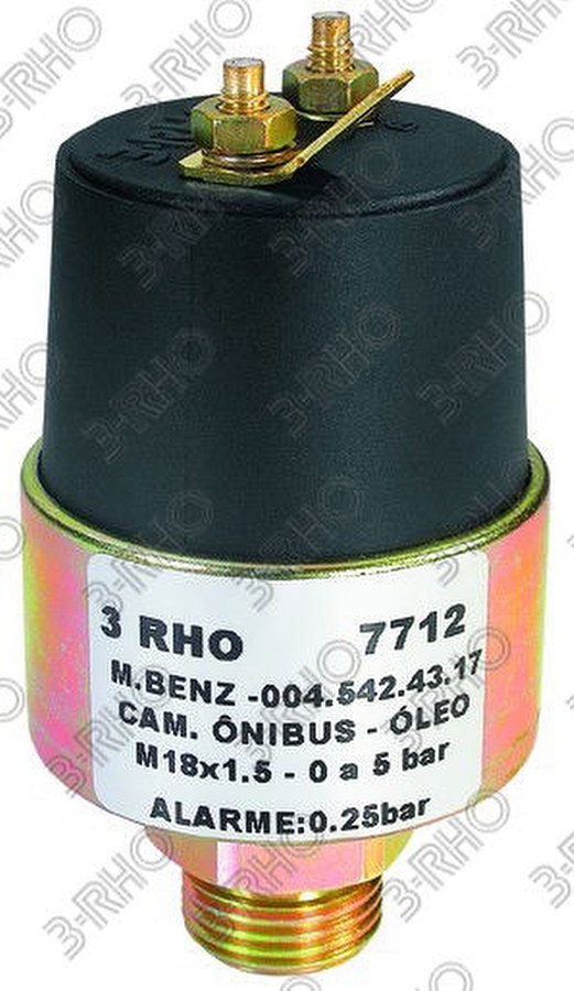 Sensor de Pressão do Óleo - 3-RHO - 7712 - Unitário
