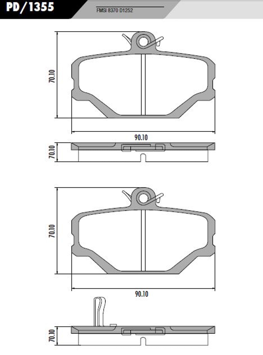 Pastilha de Freio - Fras-le - PD/1355 - Jogo