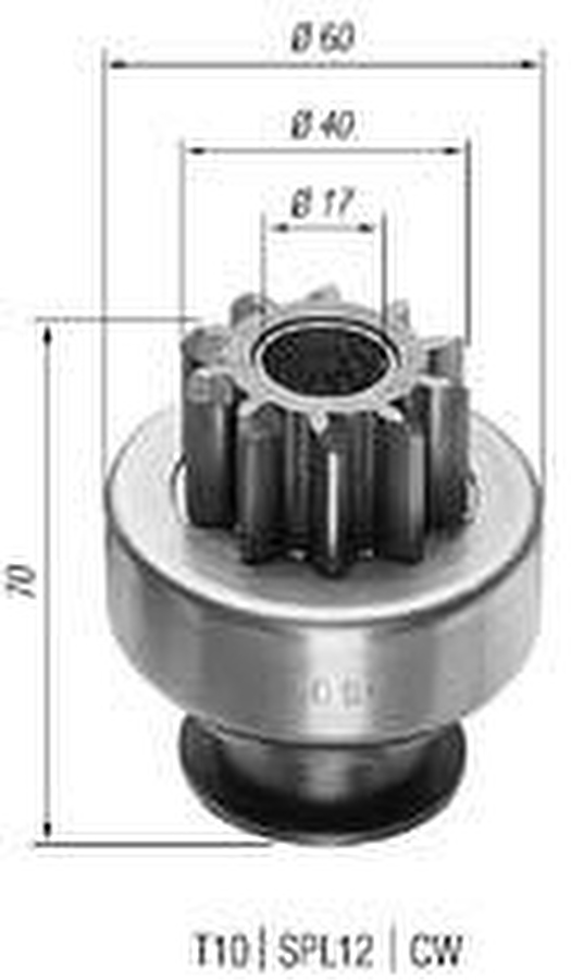 Impulsor de Partida do Motor de Arranque - Zen - 0096 - Unitário