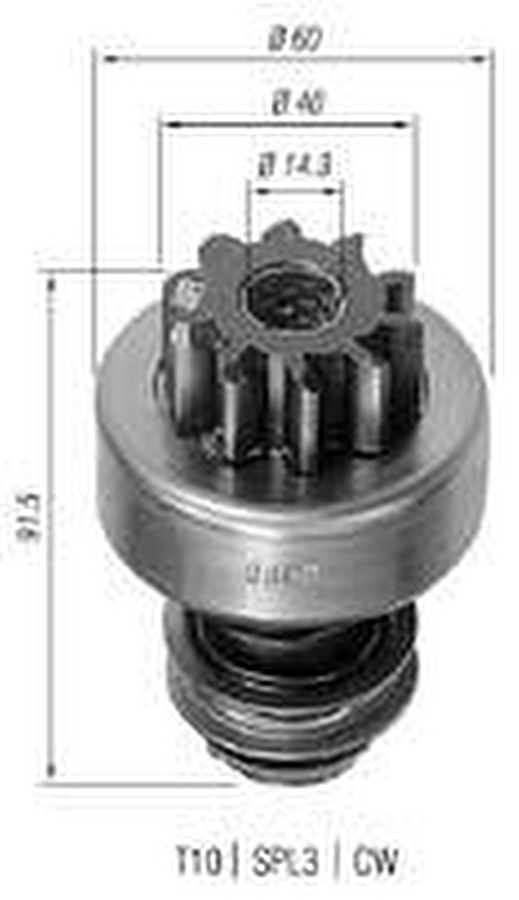 Impulsor de Partida do Motor de Arranque - Zen - 0060 - Unitário