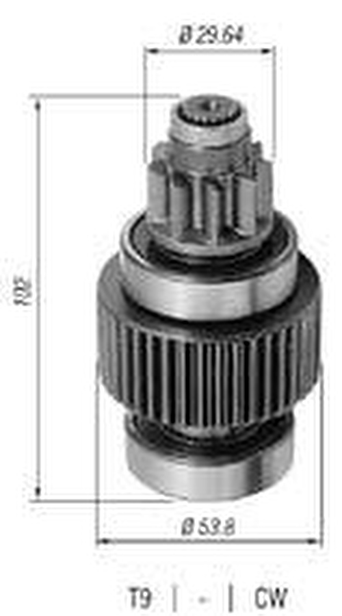 Impulsor de Partida do Motor de Arranque - Zen - 0947 - Unitário
