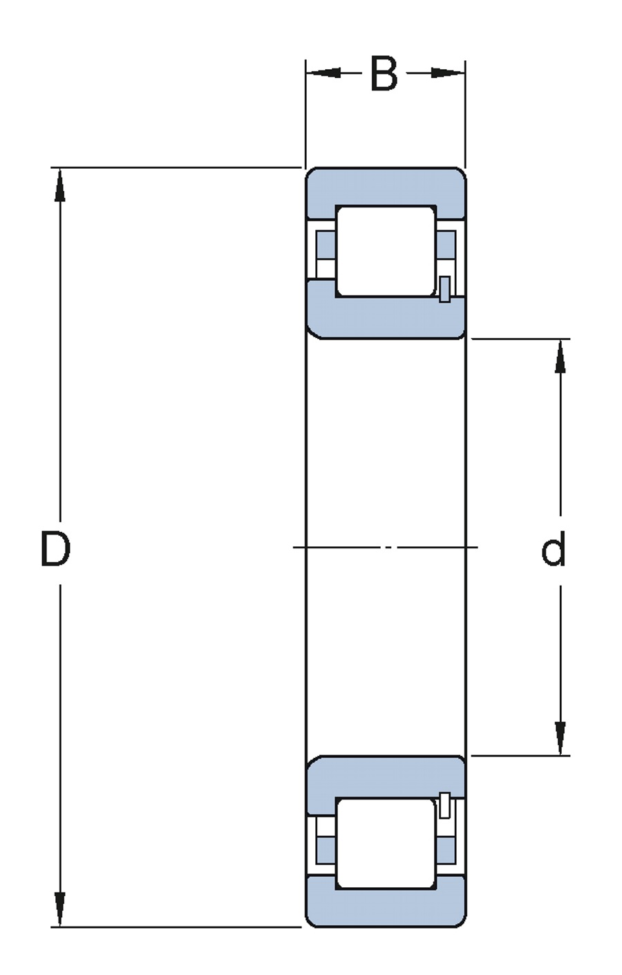 Rolamento de Rolos Cilíndricos - SKF - BC1-0312 - Unitário