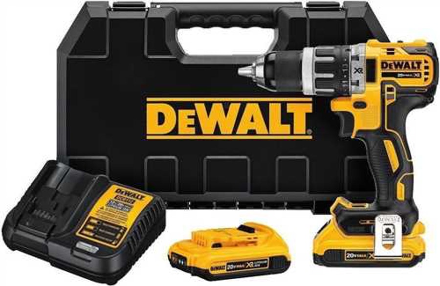 Furadeira e Parafusadeira Bateria com Impacto 1/2" 20V DCD796D2-B2 220V - DeWalt - DCD796D2 - Unitário