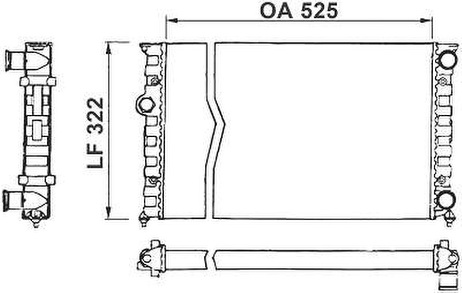 Radiador de Resfriamento - Valeo - 730505R - Unitário