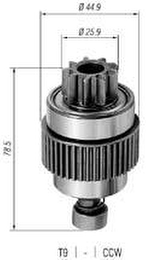 Impulsor de Partida do Motor de Arranque - Zen - 0892 - Unitário