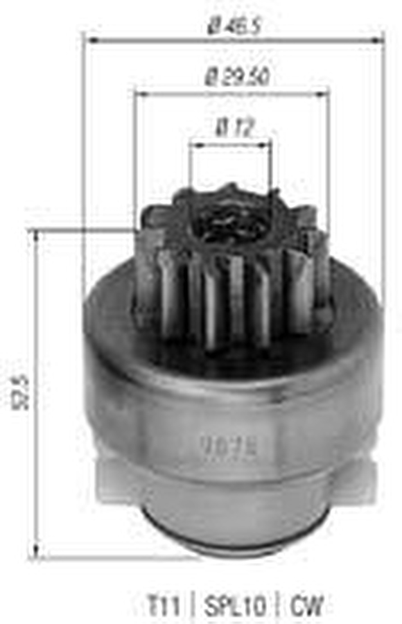 Impulsor de Partida do Motor de Arranque - Zen - 0878 - Unitário
