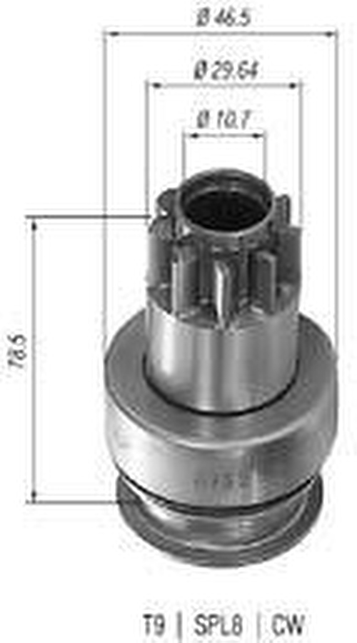 Impulsor de Partida do Motor de Arranque - Zen - 0758 - Unitário
